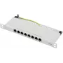 Renkforce RF-4996630 8-Port Patchpanel 254 mm (10) CAT 6a 0,5 HE Grau (RF-4996630)