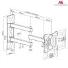 Wandhalterung für TV/Monitor MACLEAN MC-719, für Bildschirme bis 68,6 cm (27 Zoll), max. 15 kg, VESA 100x100, schwarz