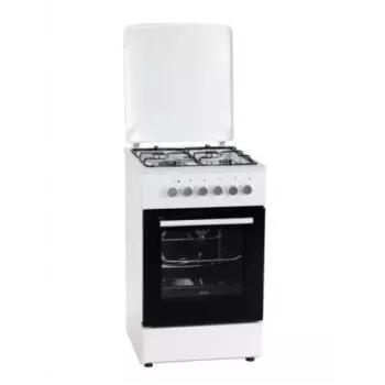 Elektro-Gasherd MPM MPM-56-KGM-04, 4 Brenner, 56 cm, elektrischer Backofen, schwarz
