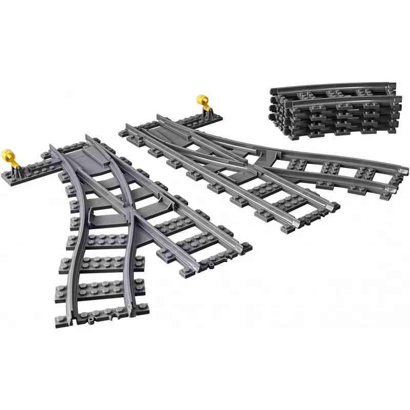 Baukasten LEGO City 60238 – Bahnweiche und Zubehör für Spielsets