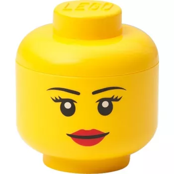 Storage-Head-Mini von Room Copenhagen – LEGO-kompatibler Aufbewahrungsbehälter 40331725, Copenhagen Girl Design