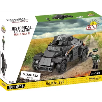 Cobi Blocks Sd.Kfz 222 Modellbausatz COBI-2657 — 502 Bausteine