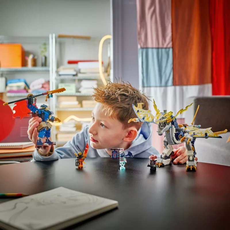 LEGO NINJAGO Set 71843 Rogue’s Mech Dragon Rider — 584 Teile, 4 Minifiguren, 190 mm Modellhöhe