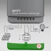 Qoltec, Solar-MPPT-Laderegler mit Temperatursensor 20A 12V/24V Display LCD 2 X USB