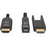 Manhattan HDMI-auf-Micro-HDMI-Kabel mit Plenum-Einstufung, 4K@60Hz (Premium High Speed), 70 m, Aktiv, Abnehmbarer HDMI-Stecker (Typ A), Stecker auf Stecker, Schwarz, Vergoldete Kontakte, Lebenslange Garantie