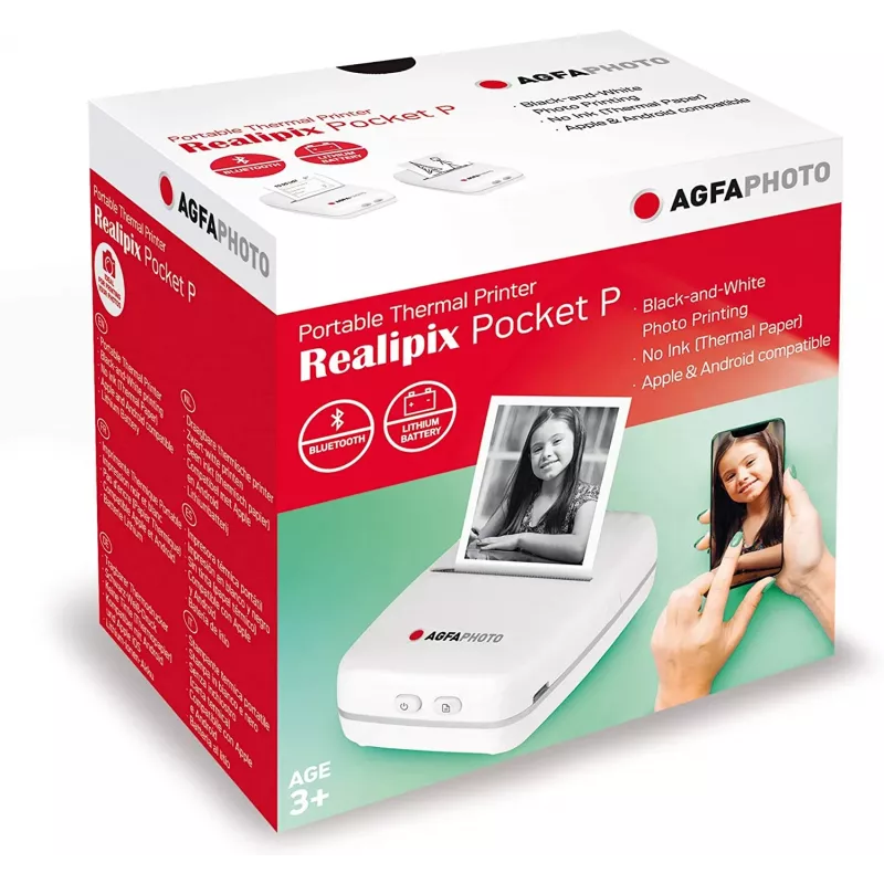 Drucker AgfaPhoto Realpix Pocket P Thermal Weiß