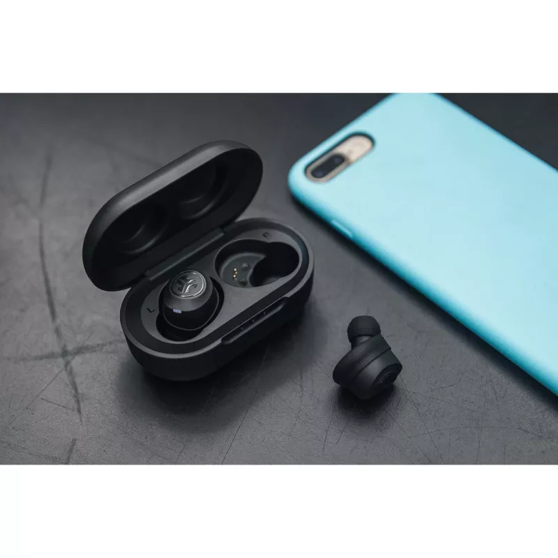 JLab JBuds Air True Headphones Kabellos In-Ear USB Typ-A Bluetooth Schwarz (IEUEBJBUDSAIRRBLK82)