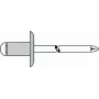 Blindniete GESIPA 1454124 5×18 mm Aluminiumkörper Stahldorn, Packung 250 Stück