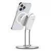 Telefonständer SODI SIM-300 Silber MagSafe – Desktop-Halterung für MagSafe-kompatibles iPhone