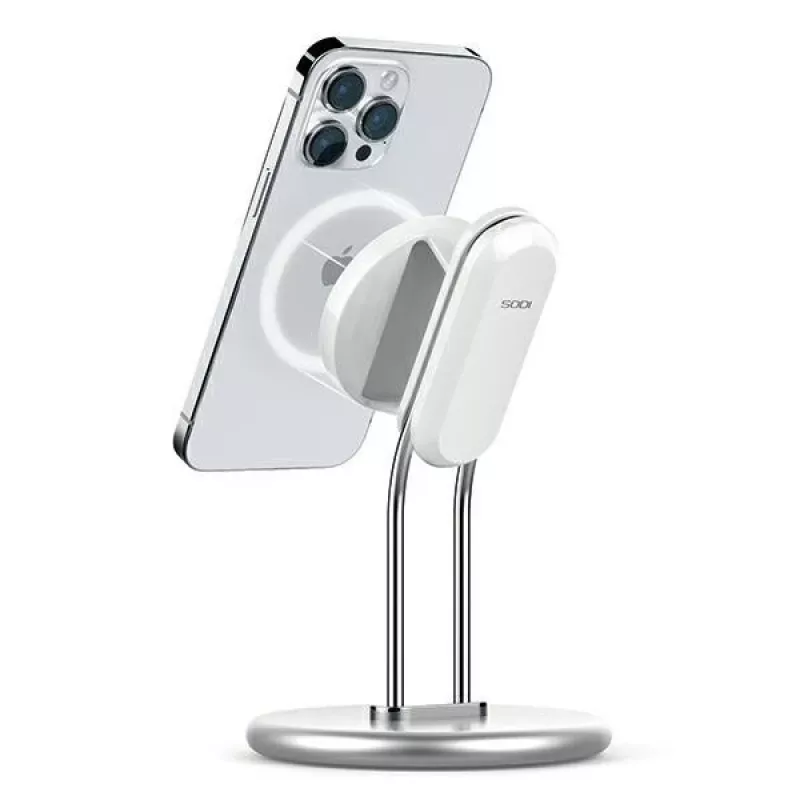 Telefonständer SODI SIM-300 Silber MagSafe – Desktop-Halterung für MagSafe-kompatibles iPhone