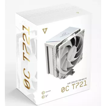 MODECOM Volcano 0C T721 Prozessor-Luftkühler 12 cm Weiß