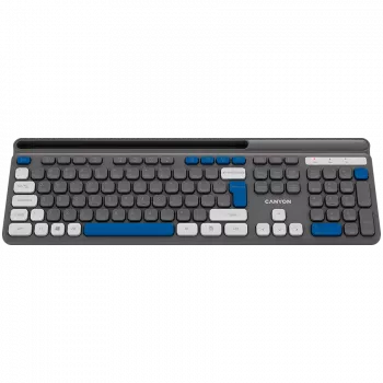 Kabellose Tastatur CANYON HKB-W03 Grau – kompaktes Design, AAA-batteriebetrieben, Modell CNS-HKBW03DG