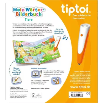 tiptoi Mein Wörter-Bilderbuch: Tiere, Lernbuch