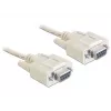 Serielles Kabel DeLOCK 84250 Grau 5m Sub-D9