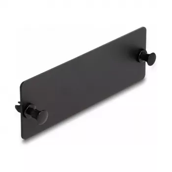 DeLOCK Glasfaser-Blindabdeckung schwarz 109 mm Metall