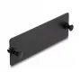DeLOCK Glasfaser-Blindabdeckung schwarz 109 mm Metall