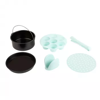Zubehörset Jata JESA2090 Schwarz Mint Silikon-Muffinform