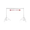 Walimex Pro Teleskop-Hintergrundstange 225–400 cm, bis 6 kg, Zapfenverbindung