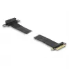 DeLOCK Riser-Karte PCI Express x4 Stecker auf x4 Slot 90° gewinkelt mit Kabel 60 cm