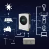 Qoltec, Spannungswandler, Hybrid-Solar-Wechselrichter Off-Grid 4kVA 4kW 120A MPPT LCD Wi-Fi BMS Sinus