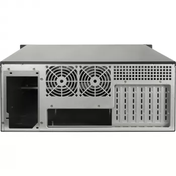 Rackmount-Gehäuse INTER-TECH IPC 4U-4508 Schwarz — 4U Server-/PC-Chassis, Rackmount