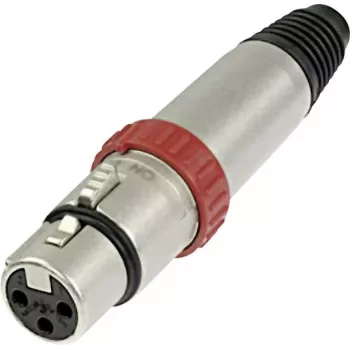Neutrik XLR-Buchsenstecker, gerade Polzahl: 3 Silber NC3FXS 1 Stück (NC3FXS)