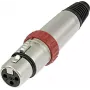 Neutrik XLR-Buchsenstecker, gerade Polzahl: 3 Silber NC3FXS 1 Stück (NC3FXS)