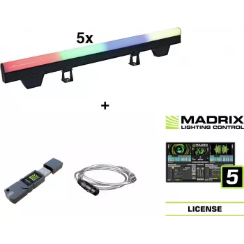 LED-Röhre EUROLITE PT-100/32 Pixel DMX mit Madrix-Software, pixelmappable DMX-Steuerung