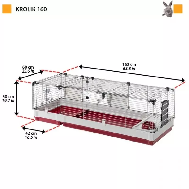 FERPLAST Krolik 160 - Käfig