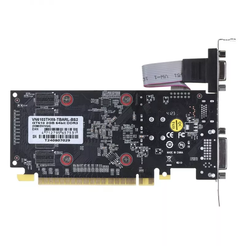 Grafikkarte BIOSTAR GeForce GT 610 — 2 GB GDDR3, 64-Bit, PCIe x16, 700 MHz
