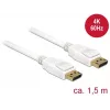 DisplayPort-Kabel DeLOCK 85509 1,5 m Weiß