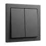 Wippenabdeckung GIRA System 55 2-fach Wippe Anthrazit (Modell 329528)