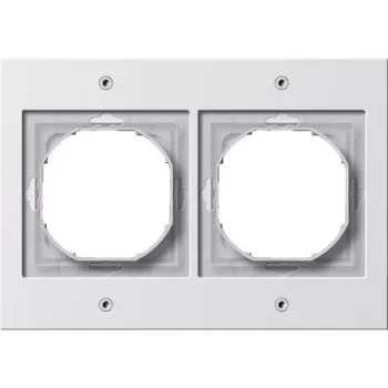 Wandplatte Gira TX_44 Weiß — Thermoplast, konventionelles Design, 110×157×16,3 mm