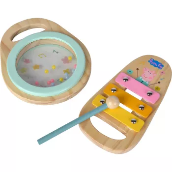 Peppa Pig Wood-Musikset, Musikspielzeug 2-teilig
