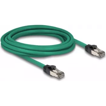 DeLOCK RJ45-Kabel PROFINET SF/UTP 3 m Cat5e Grün