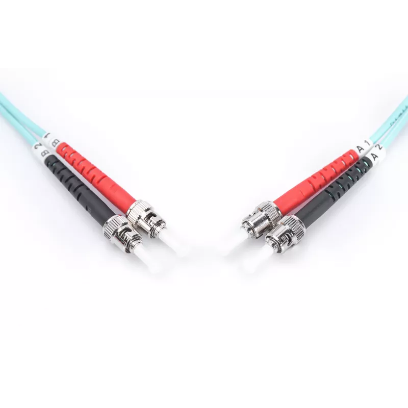 DIGITUS - Patchkabel - ST Multimode (M) - ST Multimode (M) - 3 m - Glasfaser - 50/125 µm - türkis
