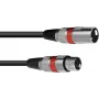 XLR-Kabel Omnitronic 3022047R, 3 m, 1x XLR-Stecker auf 1x XLR-Buchse