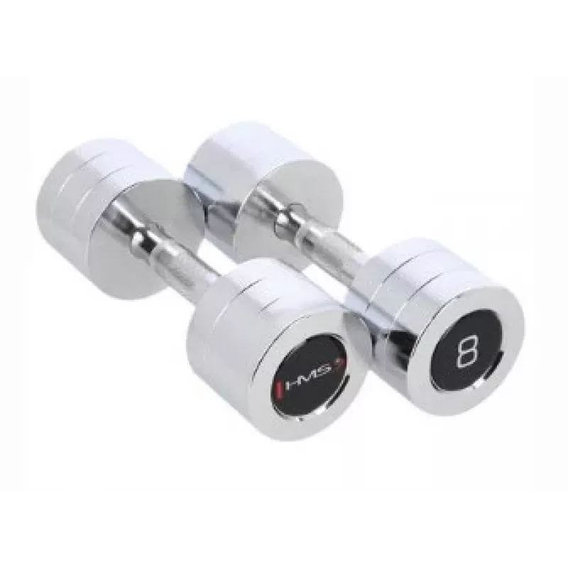 HMS Fitness CHD08 Festgewicht-Hantel 8 kg 2 Stück