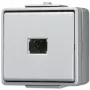 JUNG 633 W Elektroschalter Tastschalter Weiß (633W)