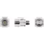 Goobay 79933 - Flach - Weiß - F-Stecker - Buchse - Buchse - Kunststoff (79933)