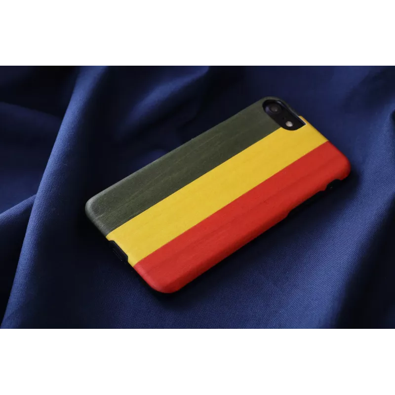 Handyhülle Man and Wood für iPhone 7/8 — reggae Schwarz