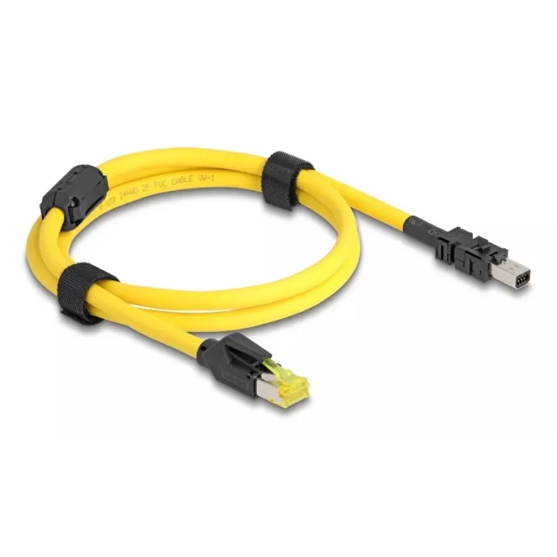 Netzwerkkabel DeLOCK 81250 Schwarz Gelb 1m Cat6