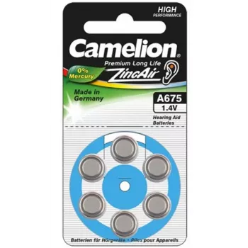 Camelion | A675/DA675/ZL675 | Zink-Luft-Zellen | 6 Stück