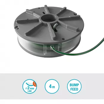 Fadenspule für Rasentrimmer Gardena 5411-20 grün grau ABS Nylon 60 mm