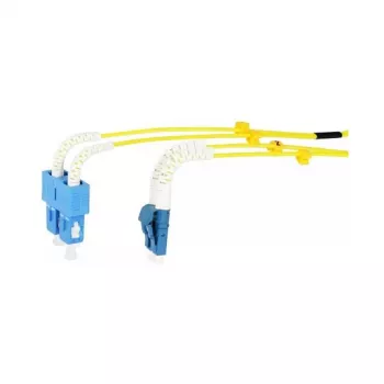 Synergy 21 LWL-2-Faser-Patchk. 10mtr.LC-SC 9/125um OS2 AD 2mm flexible Knickschutztülle - Single- bzw. Monomode-Faser - 10 m