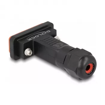 DeLOCK D-Sub HD 26 Pin Stecker mit Gehäuse IP67 wasserdicht