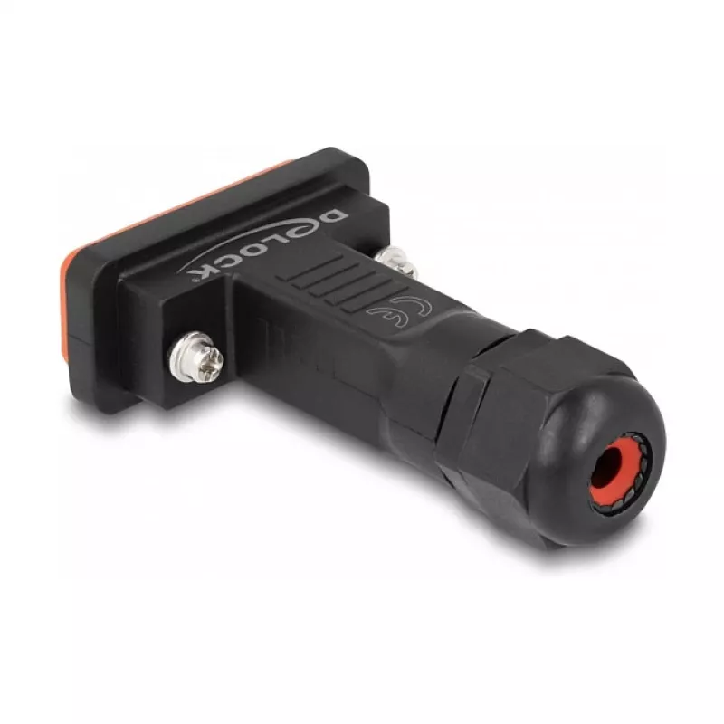 DeLOCK D-Sub HD 26 Pin Stecker mit Gehäuse IP67 wasserdicht