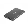 NATEC RHINO GO Gehäuse USB 3.0 für 2,5'' SATA HDD/SSD, schwarz Aluminium