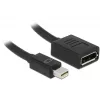 DisplayPort-Kabel DeLOCK 65554 Mini DisplayPort 0,21 m Schwarz