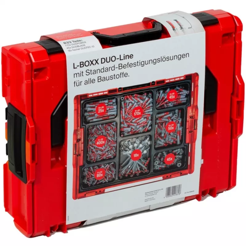 Dübelset Fischer L-BOXX 833 Stück